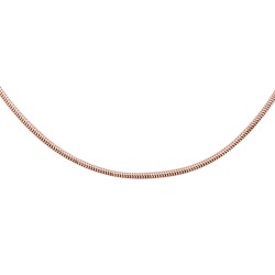 Lantisor argint placat cu aur roz 45cm model sarpe DiAmanti SNAKEDC8L140RG-45cm-DIA (Argint 925‰ 3,7 g.)